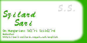 szilard sari business card